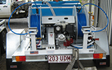Weed Spraying Hire Equipment - 600L dual reel quikspray unit on trailer