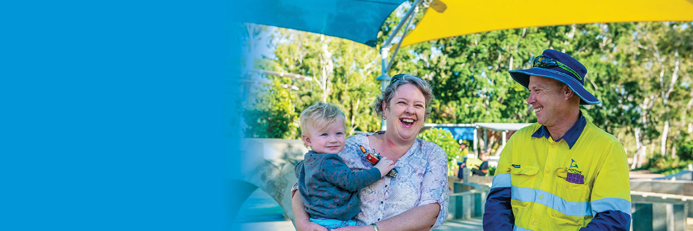 Lions Park worker with Community Member Carousel Image