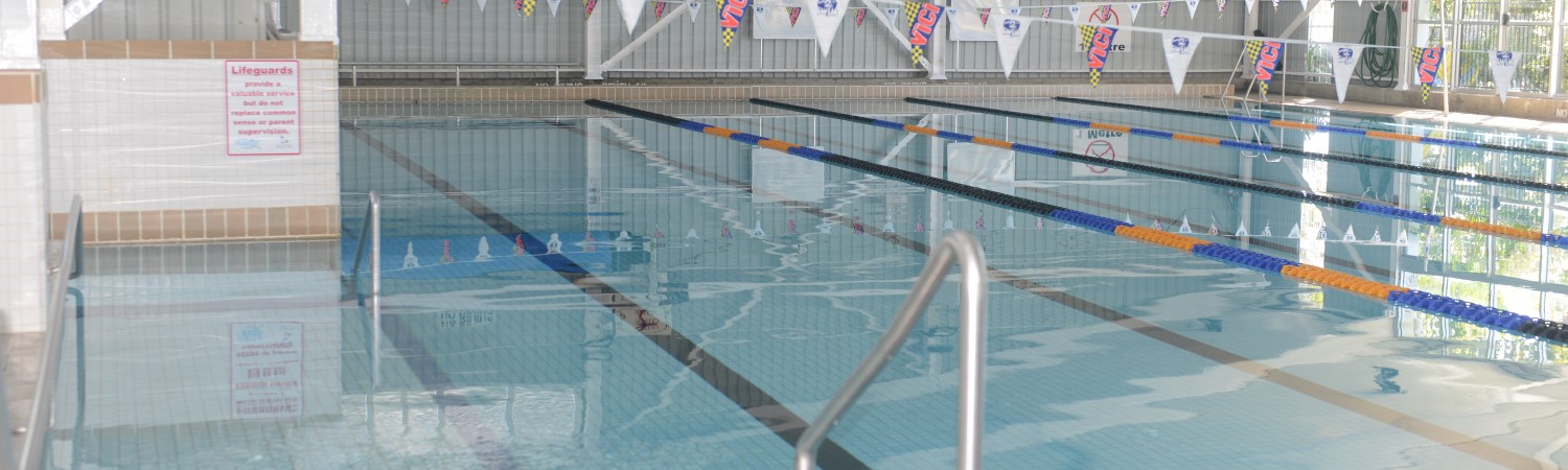 Indoor pool banner