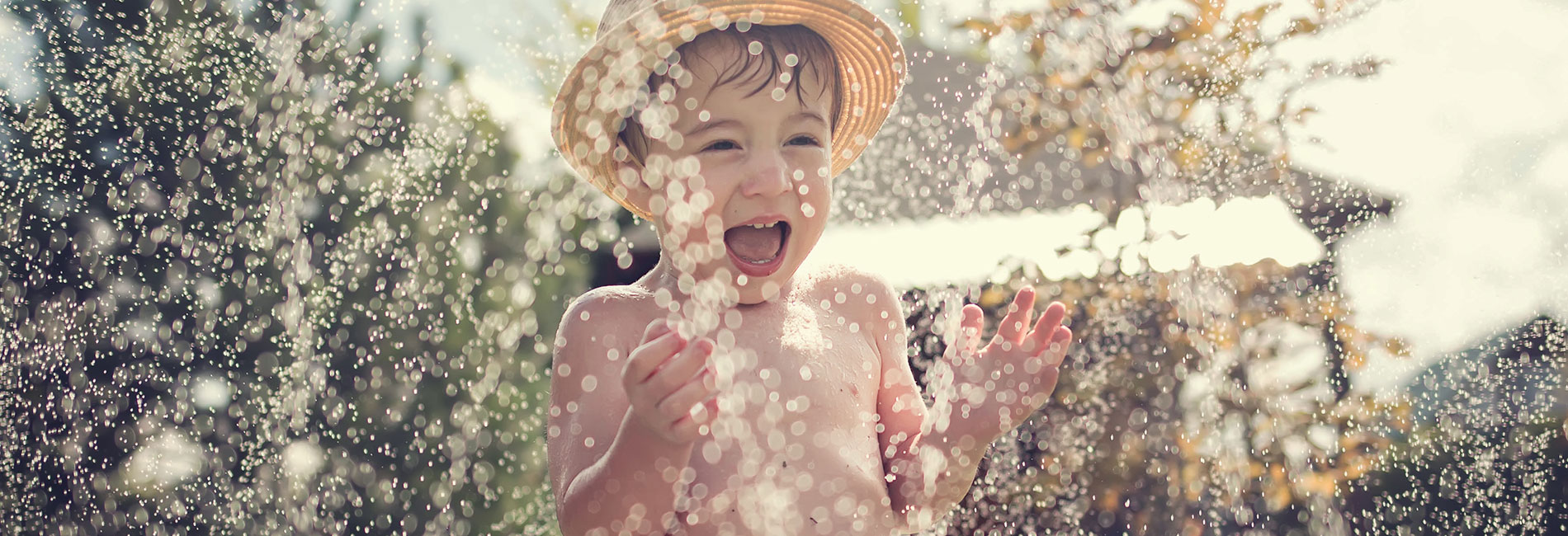 Water play in the garden