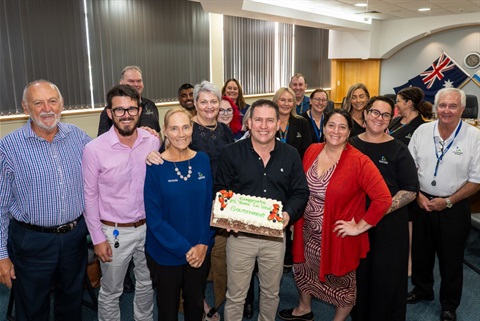 25 years of service Mayor Matt Burnett