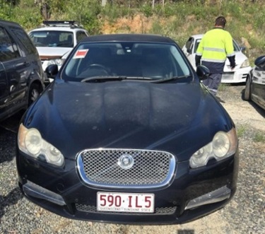 Item 282 abandoned vehicle jaguar