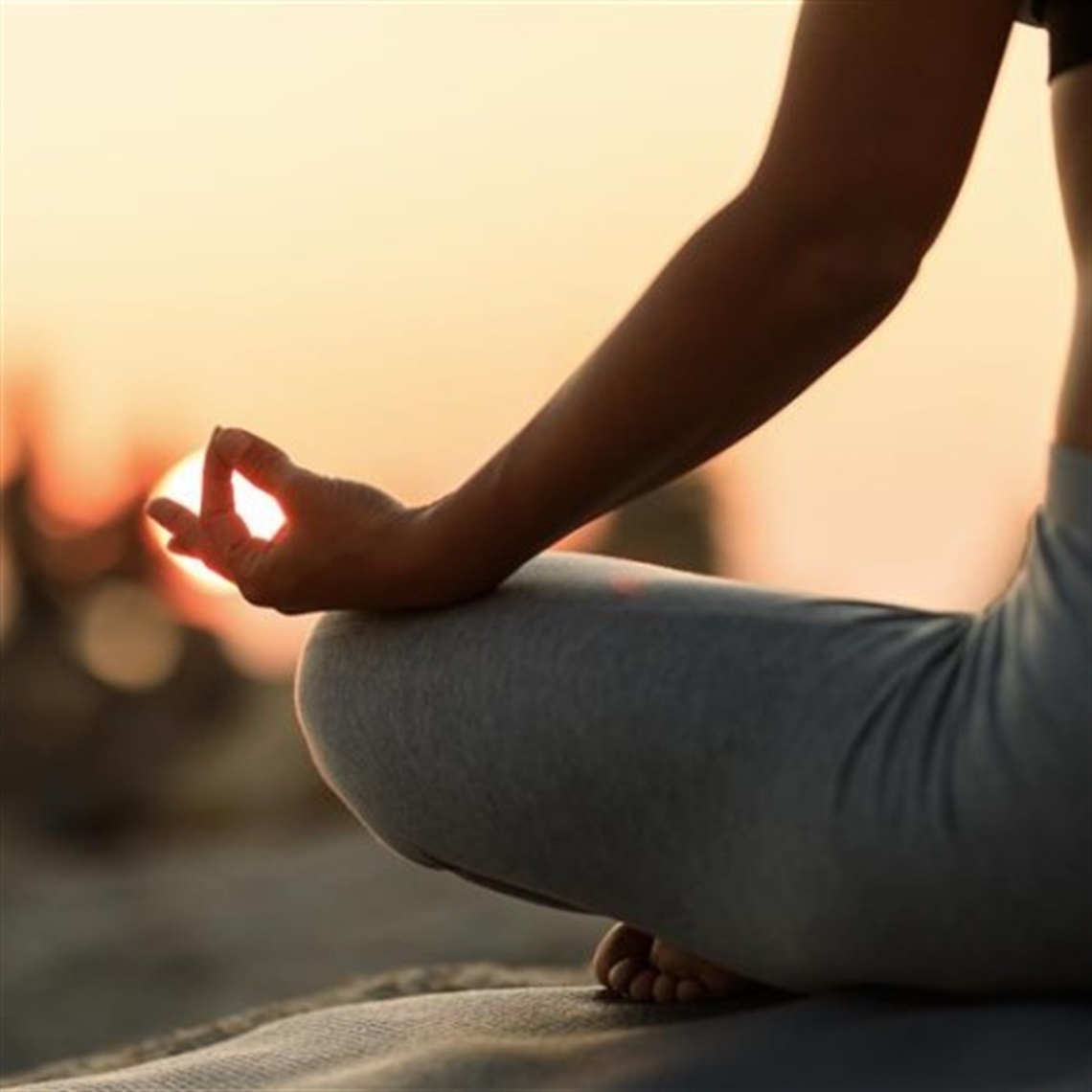 Meditation on a beach