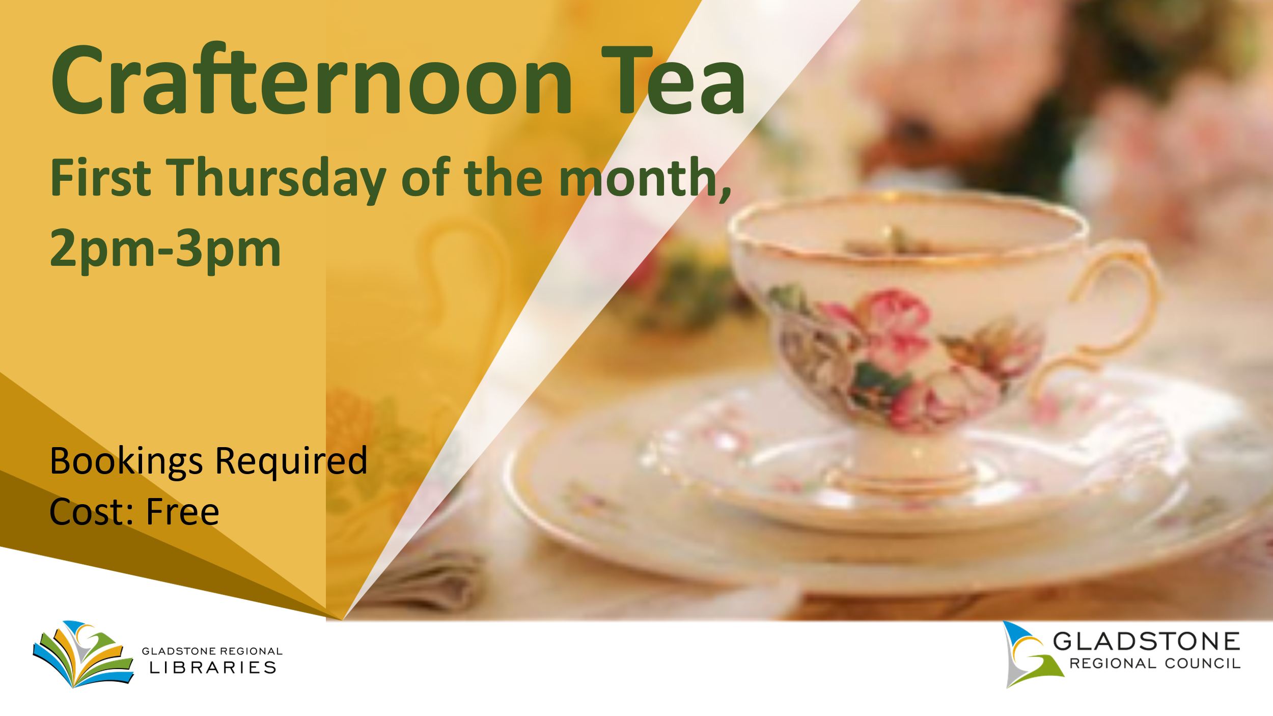Crafternoon Tea Gladstone