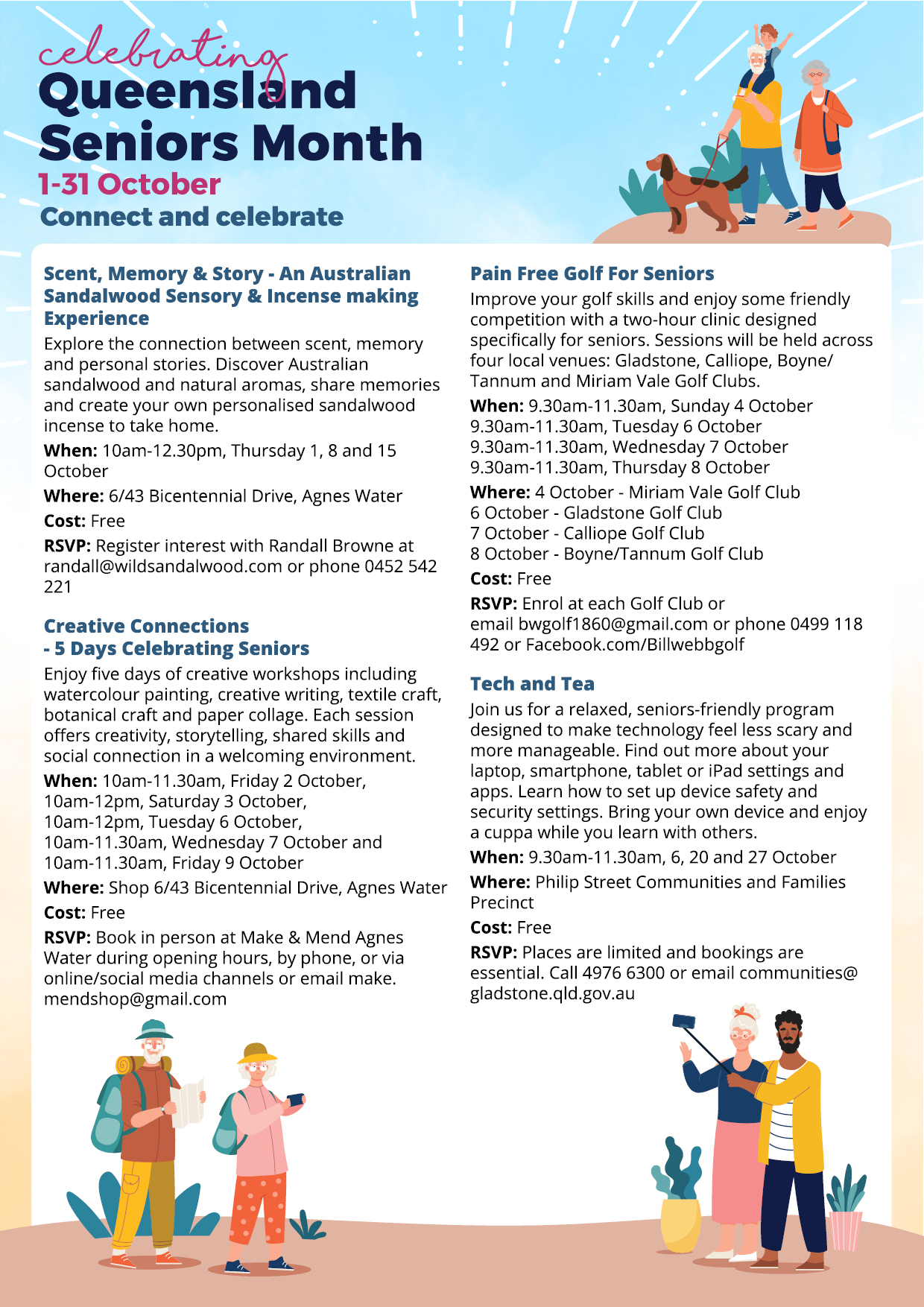 Seniors Month 2026 Event Calendar page 1 of 4