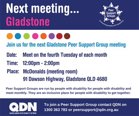 Flyer with event details and QDN branding and logo