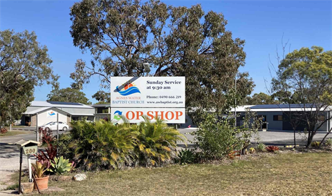 Agnes Water Baptist Church sign
