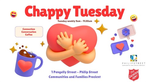 Chappy Tuesday with the Salvation Army