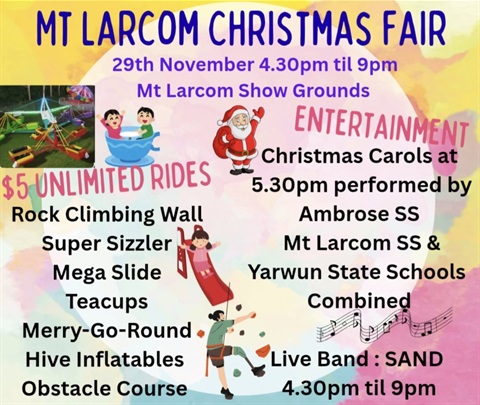 Mt Larcom Christmas Poster 2025