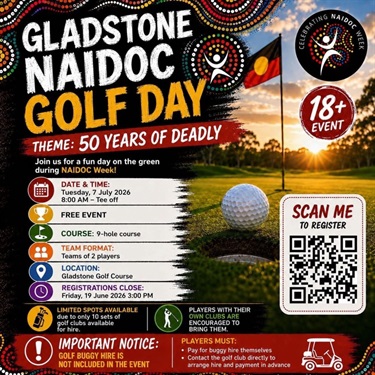 NAIDOC Week Golf Day Flyer