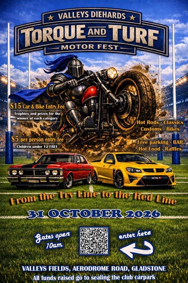 Fundraiser for the Valleys Junior Rugby League Club