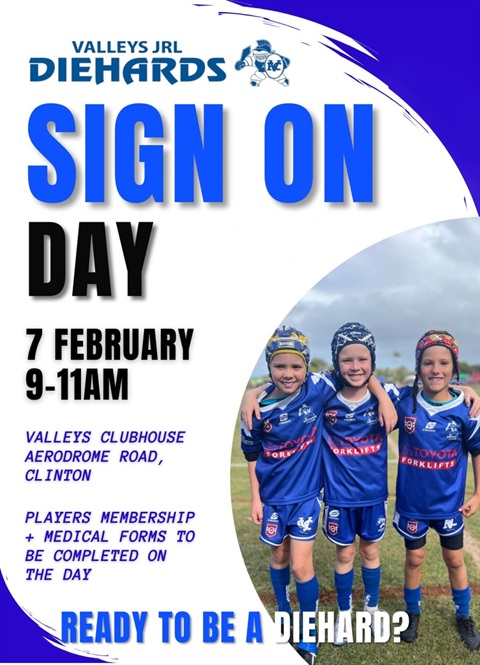 Valleys Juniors Sign On day 2026