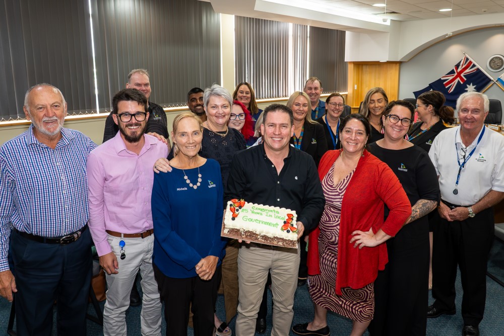 25 Years of service mayor matt burnett 1