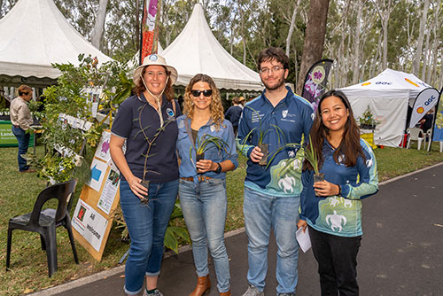 Ecofest 2023 People with plants