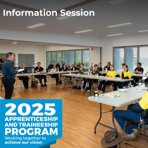 At information session tile