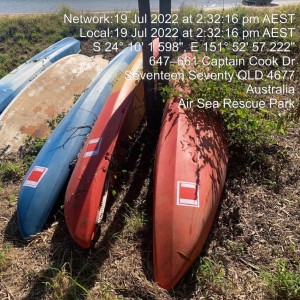 Abandonded kayaks