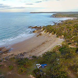 Arial media image of beach