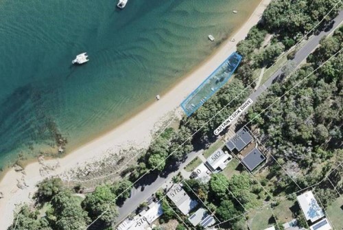 Blue area depicts approved temporary location watercraft