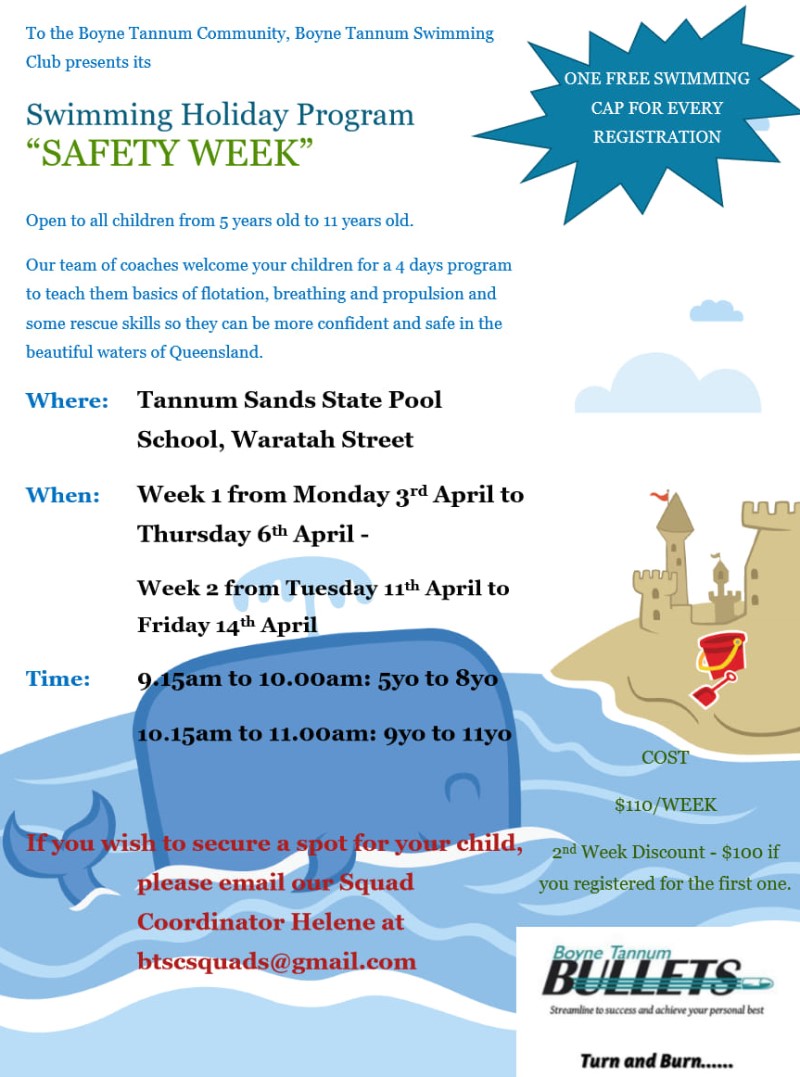 Boyne tannum bullets swim club