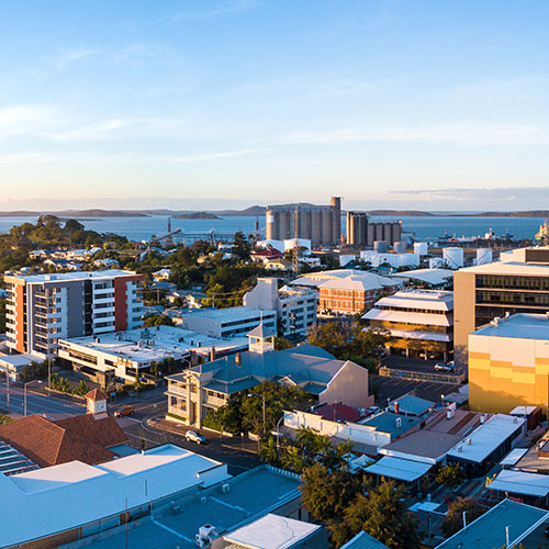 Gladstone CBD area