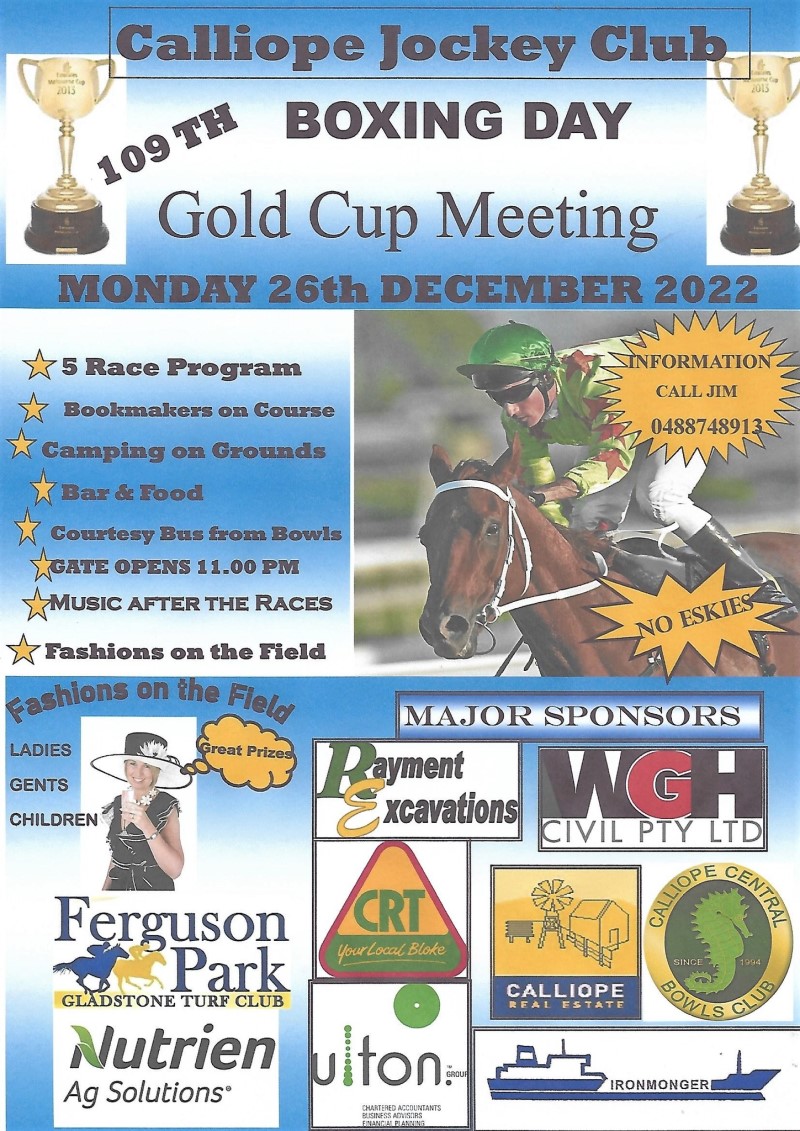 Calliope jockey club boxing day races