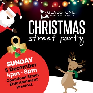 Christmas street party event tile