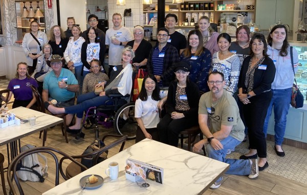 Coffee and conversations at shingle inn