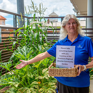 Community garden with fran