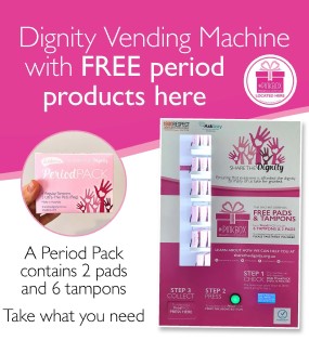 Dignity vending machine here