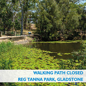 Duck pond walking trail closed