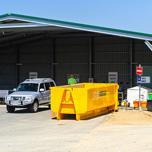 GRC Stock image - Benaraby Landfill - Unloading area