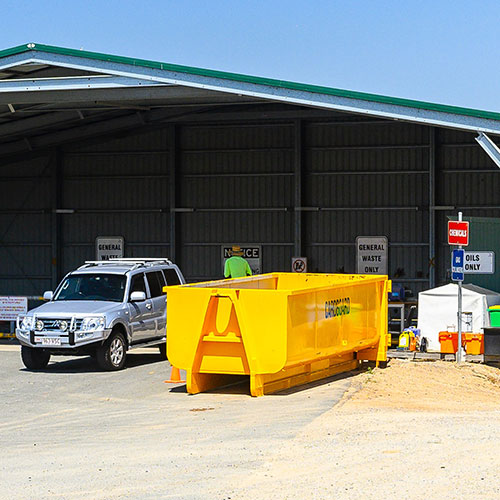 GRC Stock image - Benaraby Landfill - Unloading area