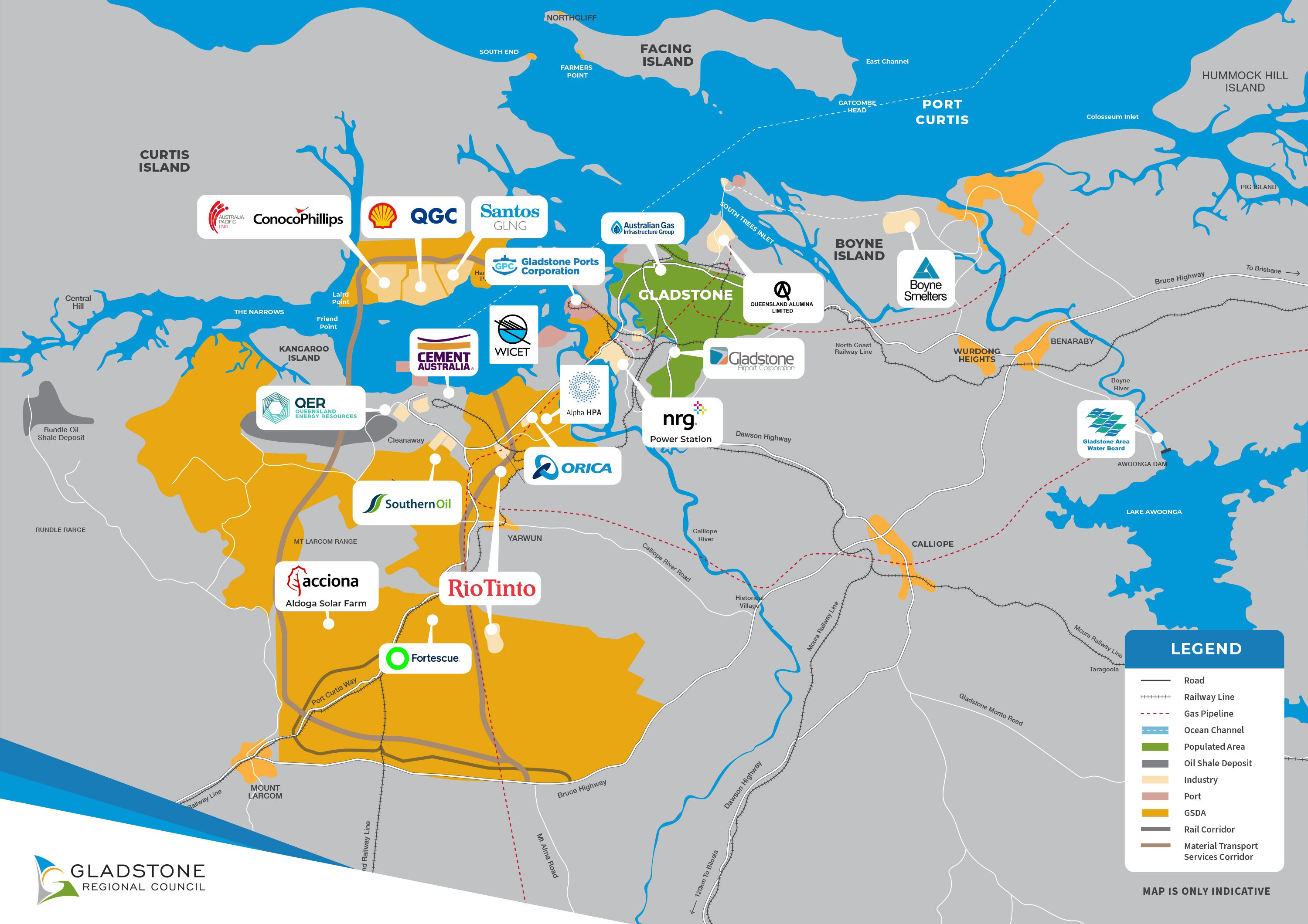 Grc gladstone region industry map