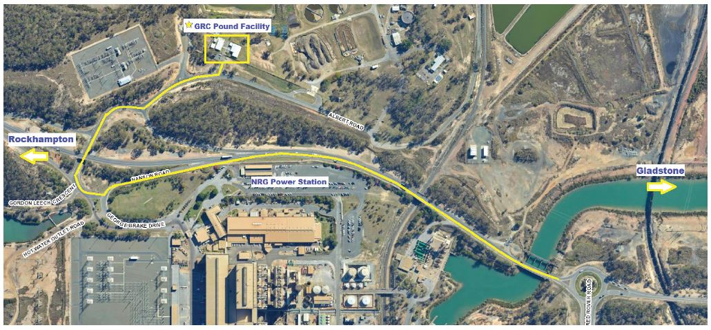 Gladstone Pound location map