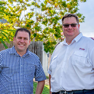 Gladstone region drought appeal mayor and salvation army rep