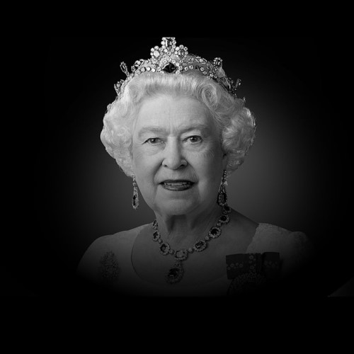 Her majesty the queen condolence message banner