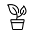 Icon pot plant