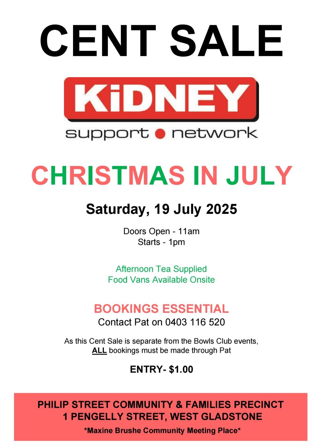 Kidney support network cent sale
