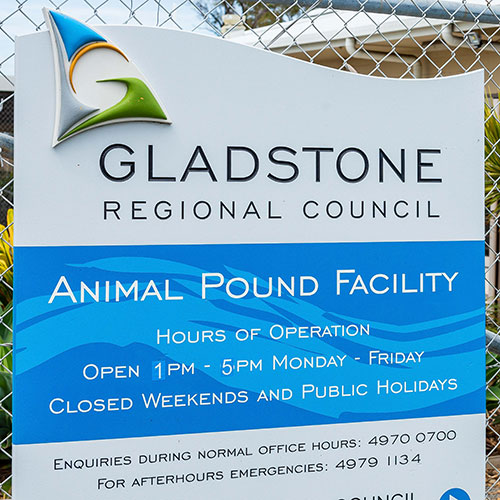 Animal Pound Facility Sign