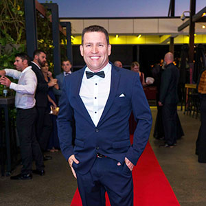 Mayor on red carpet at Charity Ball