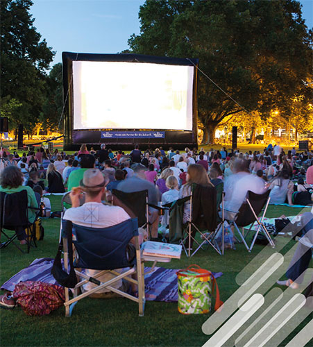 Moonlight movies in the park