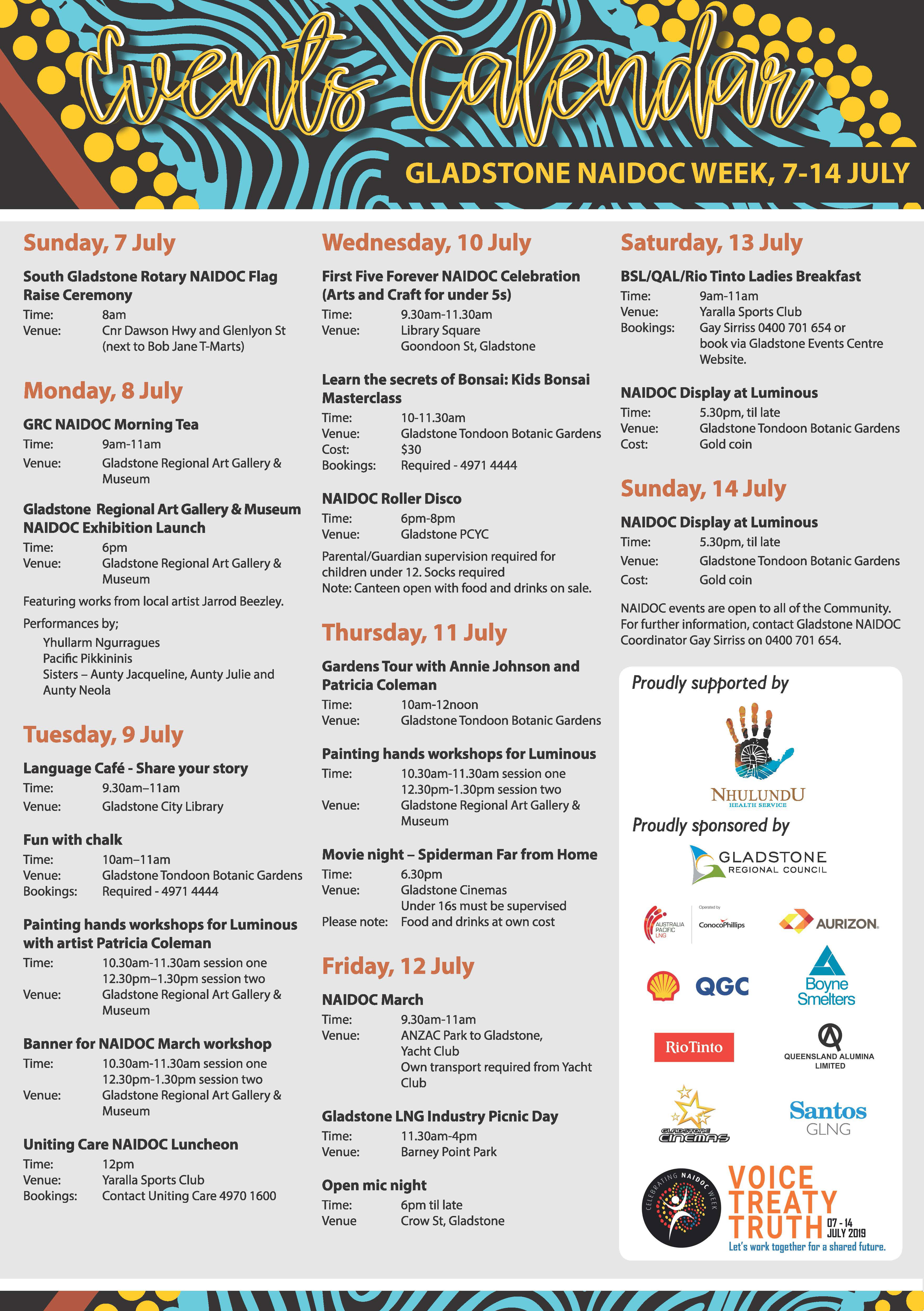 Naidoc Week 2019 7 14 July Gladstone
