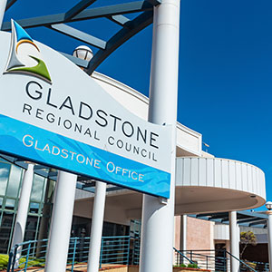 GRC Stock image showing the Civic Centre Building and sign