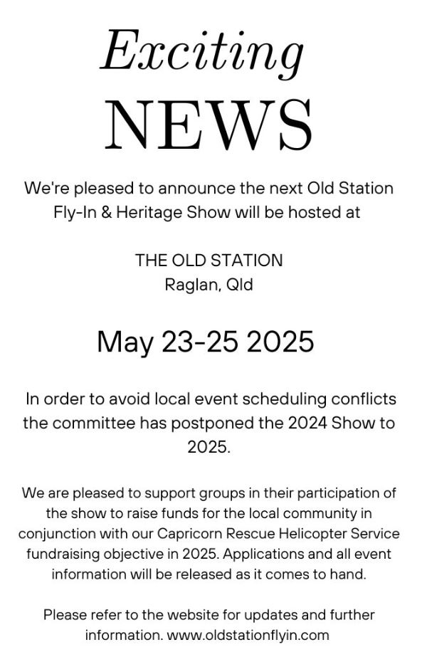Old station fly in date changed to 2025