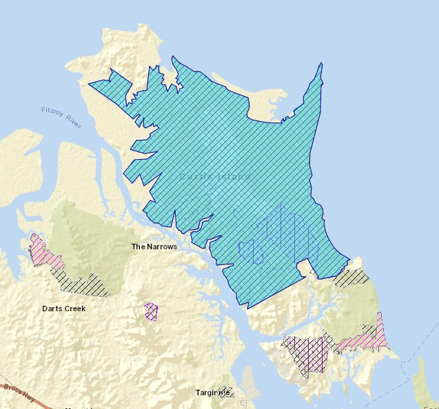 Qpws curtis island burn area