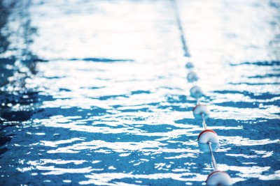 Reflection on swimming pool