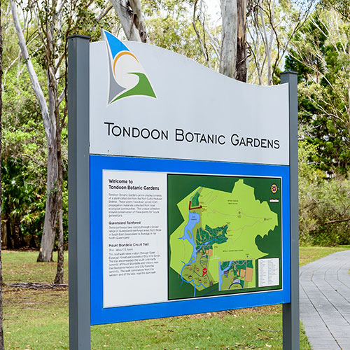 Tondoon welcome sign map