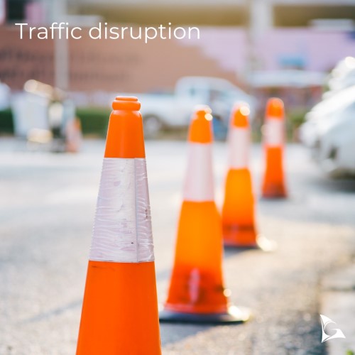 Traffic disruption
