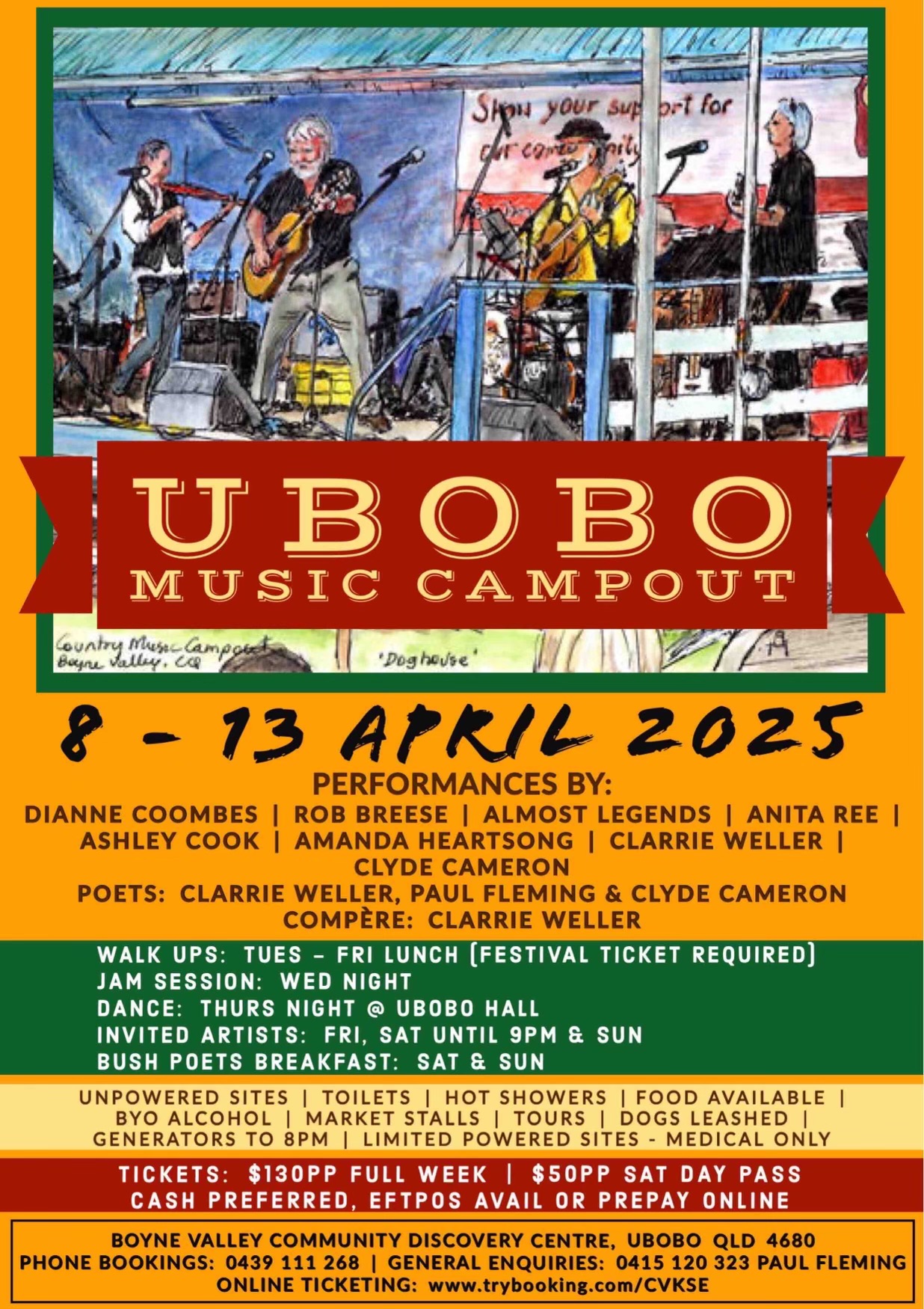 Ubobo music campout poster