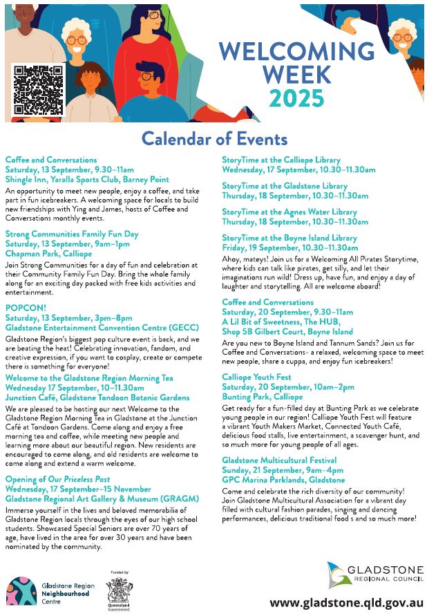 Welcome week calendar of events 2025